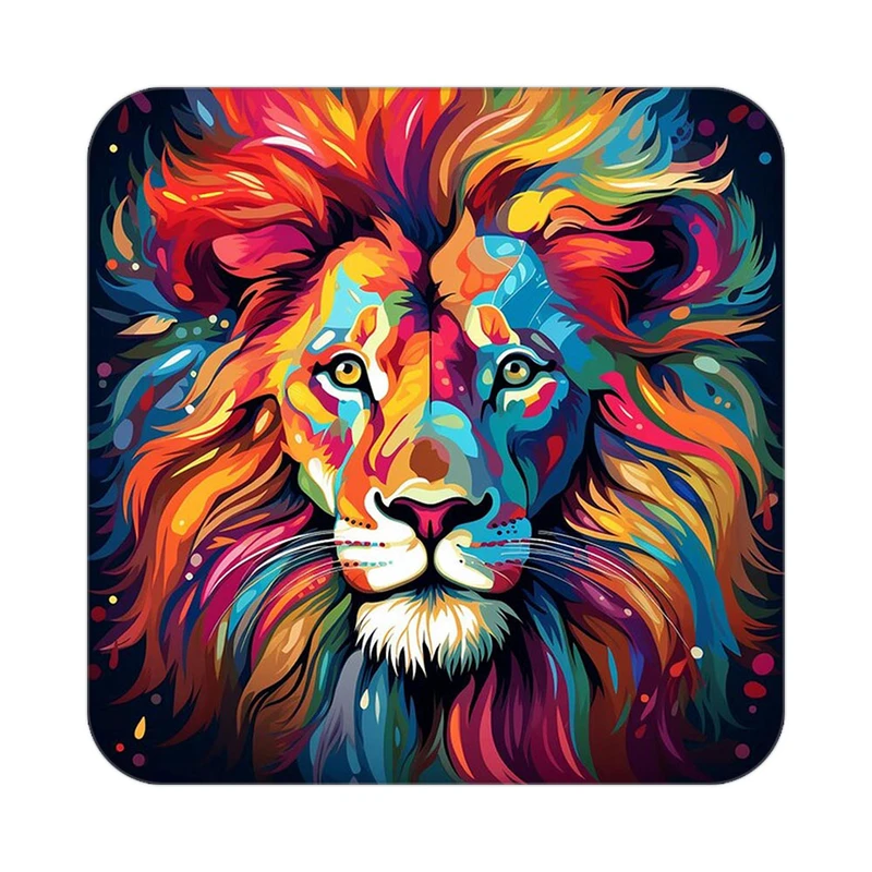 زیر لیوانی کاکتی طرح شیر مدل mp22949