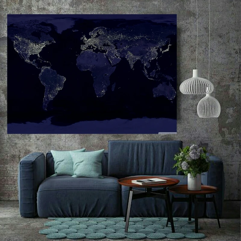 پوستر طرح نقشه جهان مدل PO1255