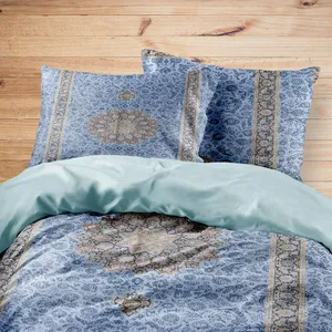 سرویس روتختی مدوپد طرح فرش قم ترنجی مدل C-Ghom037 یک نفره 4 تکه