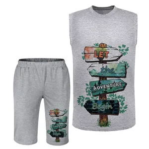 ست تاپ و شلوارک راحتی مردانه مدل A446