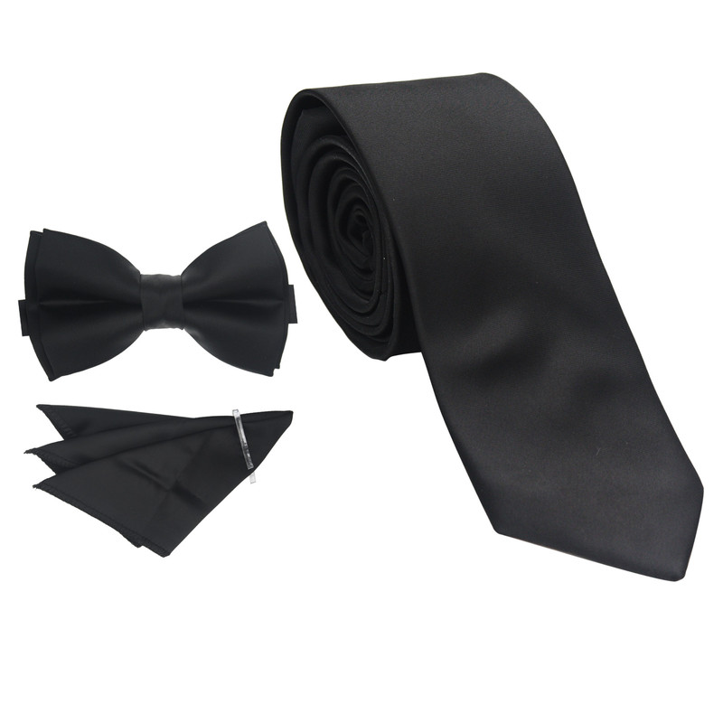ست کراوات و پاپیون و پوشت مردانه کد MSET122BK
