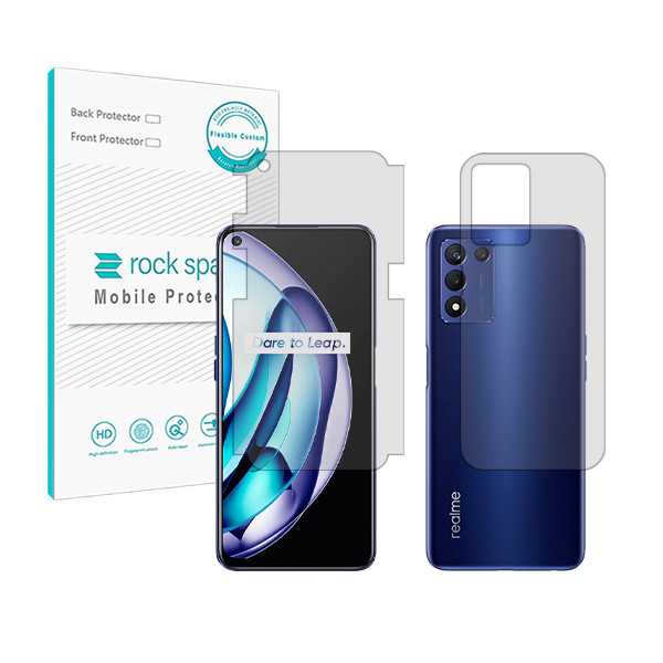 محافظ صفحه نمایش شفاف راک اسپیس مدل HyGEL مناسب برای گوشی موبایل ریلمی 9 5G Speed به همراه محافظ پشت گوشی