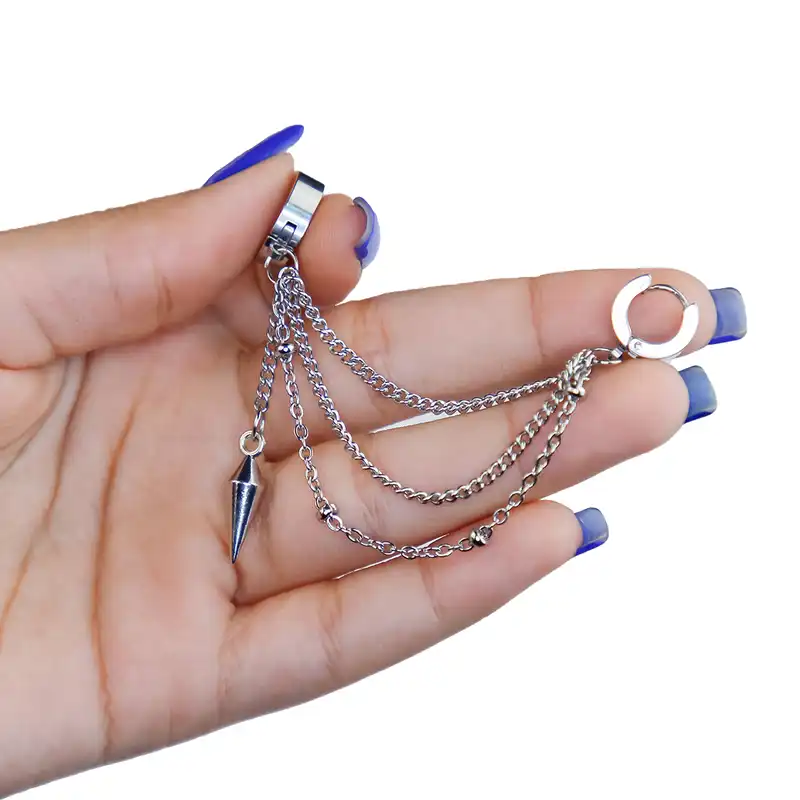 پیرسینگ گوش زنانه پایتخت مدل PS415_GO بسته دو عددی