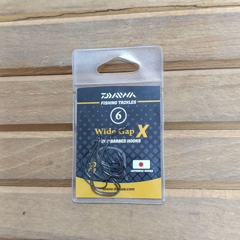 قلاب ماهیگیری مدل واید گپ X سایز 6 بسته 10 عددی