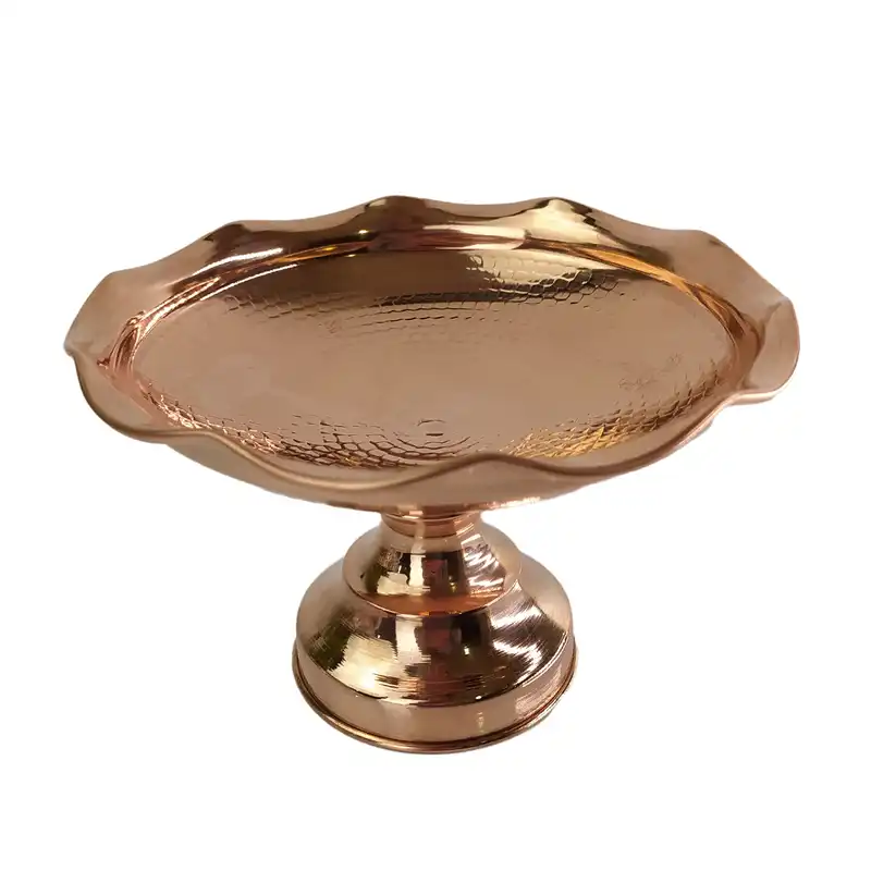 شیرینی خوری مسی مدل لبه دالبر 8008