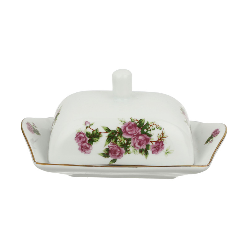 ظرف کره شرکت صنایع چینی تقدیس  طرح گل سرخ