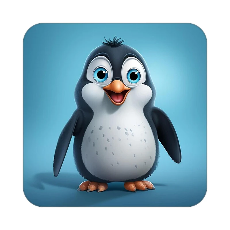 زیر لیوانی کاکتی طرح حیوانات کارتونی مدل mp27599