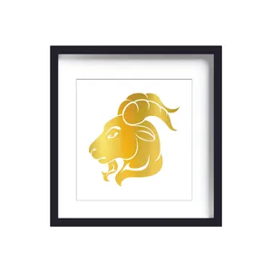 تابلو طلاکوب زرکات طرح ماه تولد دی مدل Capricorn 