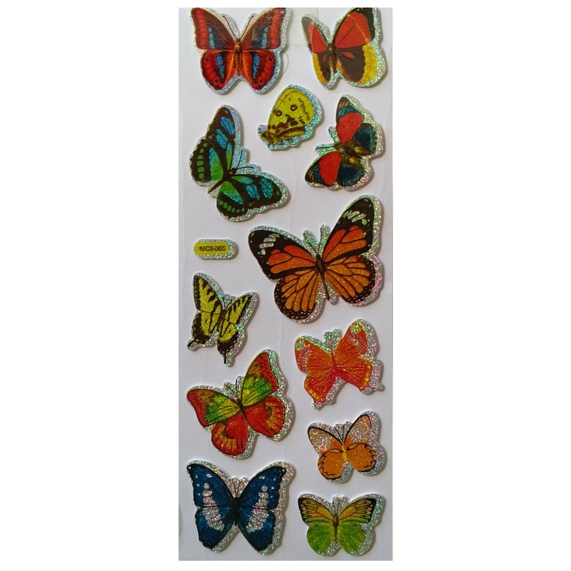 استیکر دیواری کودک مدل پروانه کد 15