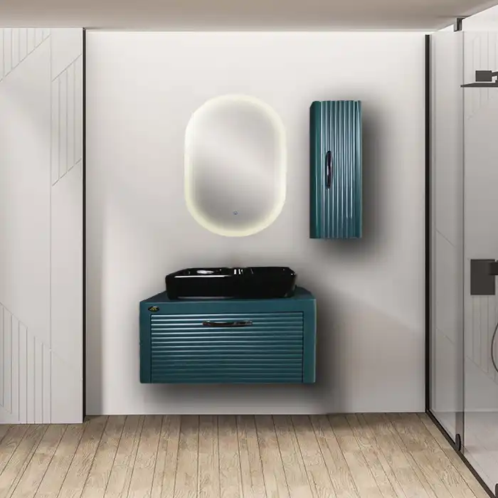 ست کابینت و روشویی مدل السان کد 25 به همراه آینه و باکس