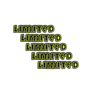 برچسب بدنه خودرو طرح LIMITED کد 10804F بسته 5 عددی