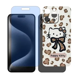 Glass Together model blue cut screen protector Suitable for Apple iPhone 16 Pro Max mobile phone with back cover sticker