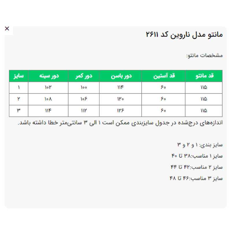 مانتو زیر زانو زنانه السانا مدل ناروین کد 2611