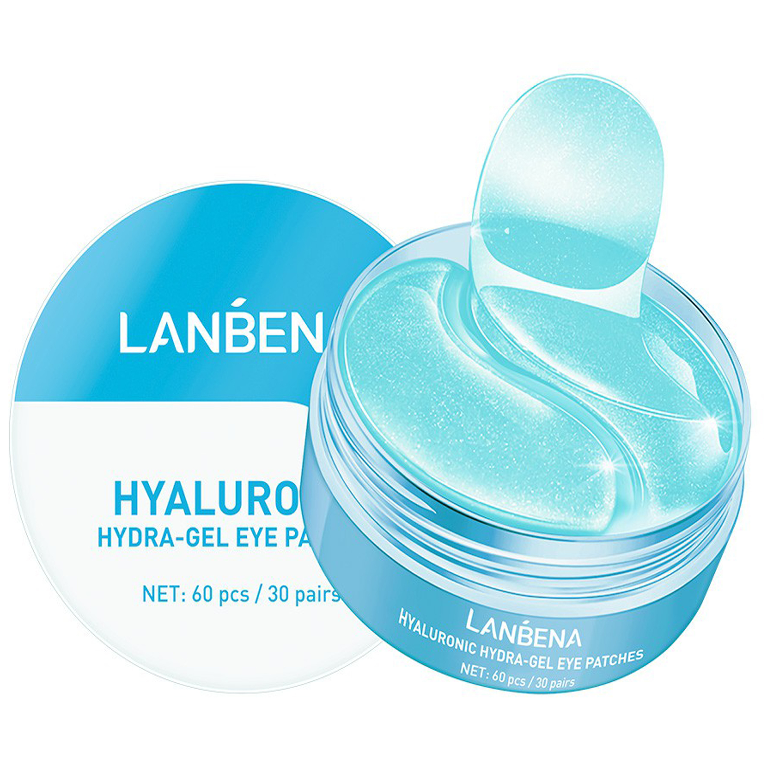 ماسک زیر چشم لنبنا مدل HYDRA GEL حجم 90 میلی لیتر بسته 60 عددی