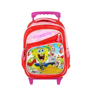 کوله پشتی چرخ دار طرح باب اسفنجی کد 5