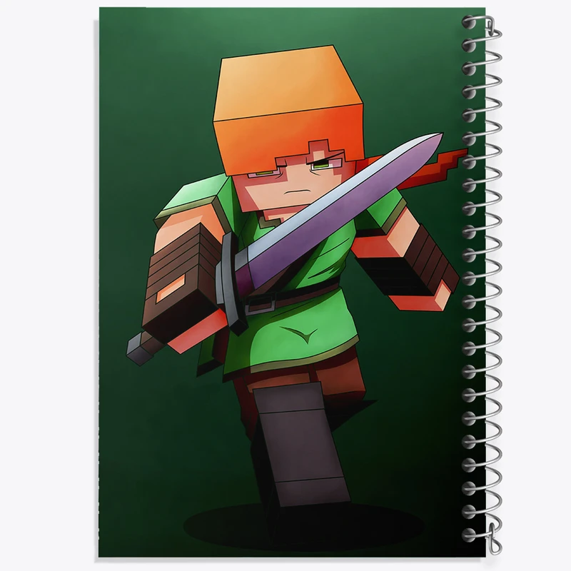 دفتر لیست خرید 50 برگ خندالو طرح بازی ماینکرافت (Minecraft) کد 36998