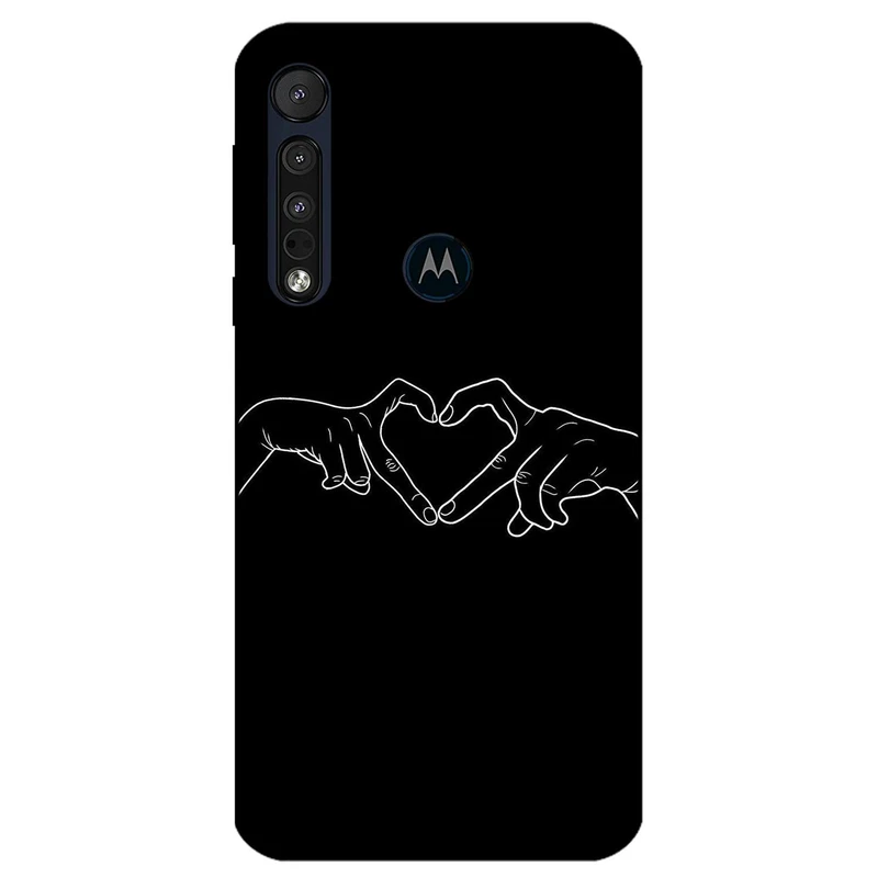 کاور مگافون طرح عشق مدل 1857 مناسب برای گوشی موبایل موتورولا Moto One Macro / Moto G8 Play