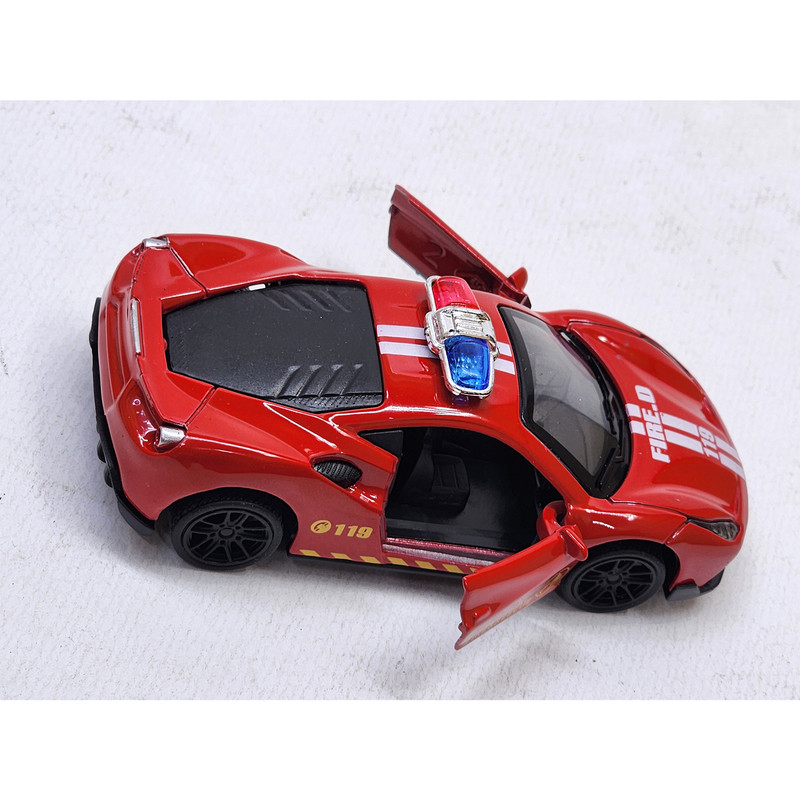 ماشین بازی مدل فلزی عقبکش پلیس فراری