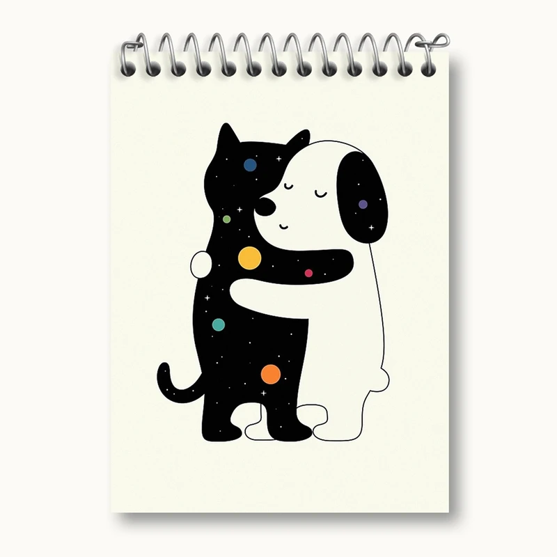 دفتر یادداشت 50 برگ خندالو مدل دوستی کد 5076