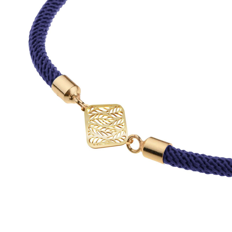 دستبند طلا 18 عیار زنانه مدوپد مدل برگ کد D15-10237