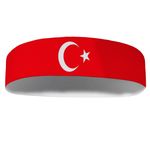 هدبند ورزشی آی تمر مدل پرچم کشور ترکیه کد 165