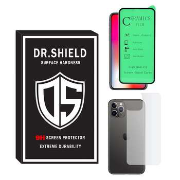 محافظ صفحه نمایش سرامیکی دکتر شیلد مدل TCPDR-06 مناسب برای گوشی موبایل اپل Iphone 11 به همراه محافظ پشت گوشی