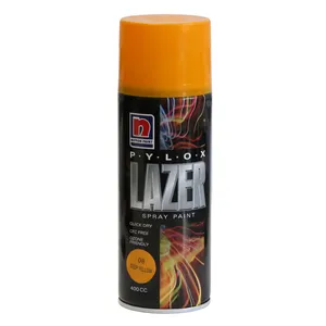  اسپری رنگ زرد رنگ نیپون مدل Lazer حجم 400 میلی لیتر