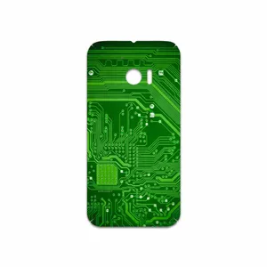 MAHOOT Green Printed Circuit Board Cover Sticker for HTC 10