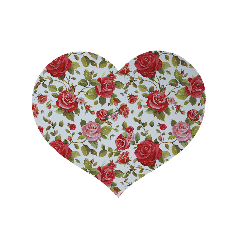 پادری مدل قلب طرح گل کد 5919 سایز 90x90 سانتی متر 