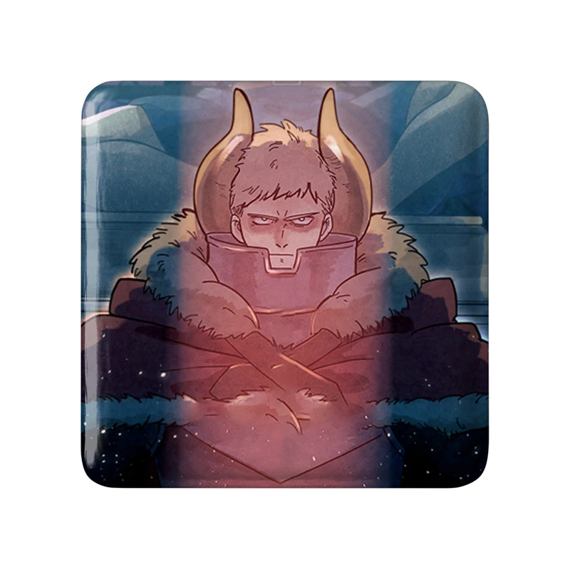 مگنت خندالو طرح مارسیل و لایوس انیمه خوشمزه در سیاه چال مدل مربعی کد 35919