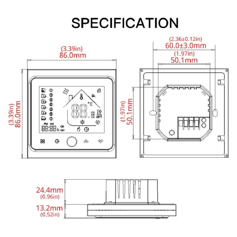ترموستات کنترلر دما مویسگو مدل GC ترموستات کنترلر دما مویسگو مدل GC