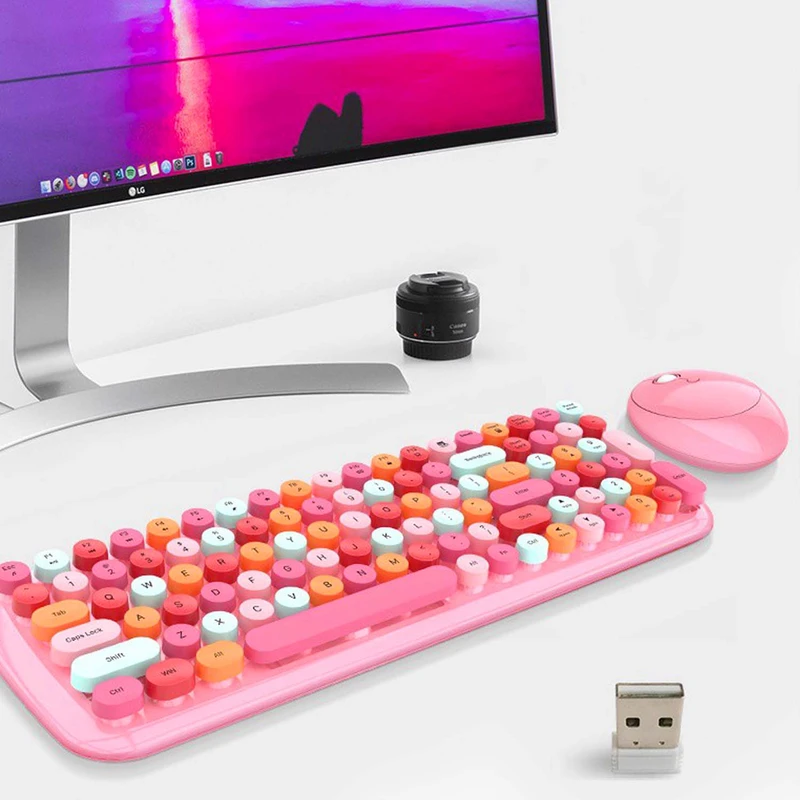 عکس شماره 13 : کیبورد و ماوس بی سیم مافی مدل candy xr، سوییچ ممبران ، full size