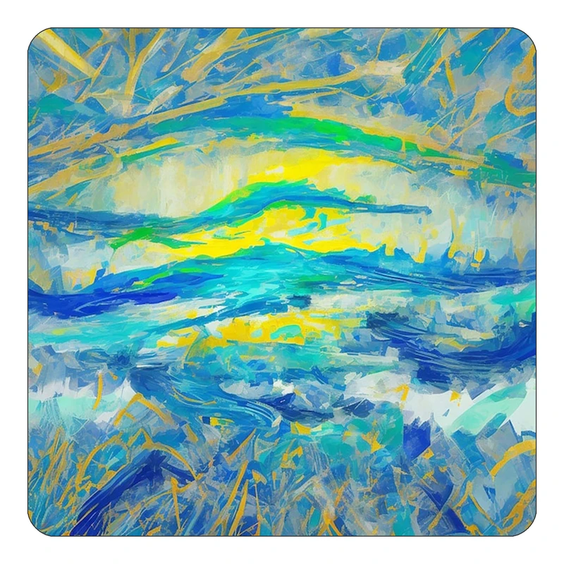 مگنت کاکتی طرح نقاشی رنگ روغن مدل mp70526