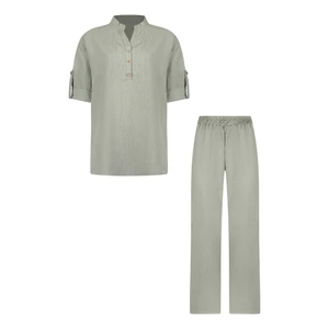 مانتو و شلوار زنانه مدل چوبی کد blsf107