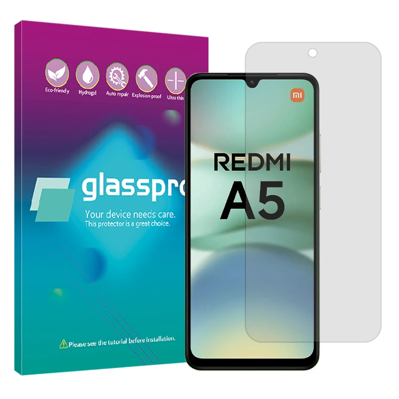 محافظ صفحه نمایش شفاف گلس پرو مدل Resistant مناسب برای گوشی موبایل شیائومی Redmi A5 4G