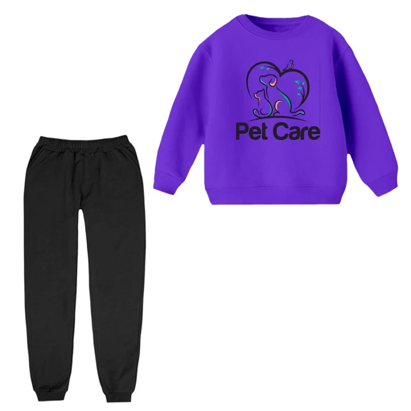 ست سویشرت و شلوار راحتی بچگانه مدل پت کد 4 