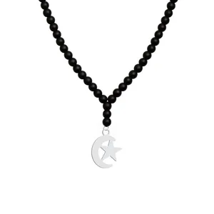 گردنبند نقره زنانه هایکا مدل ماه و ستاره کد n.ha1-143