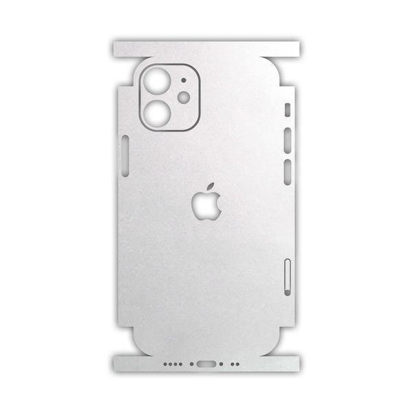 برچسب پوششی ماهوت مدل Metallic-White-FullSkin مناسب برای گوشی موبایل اپل iPhone 12 mini