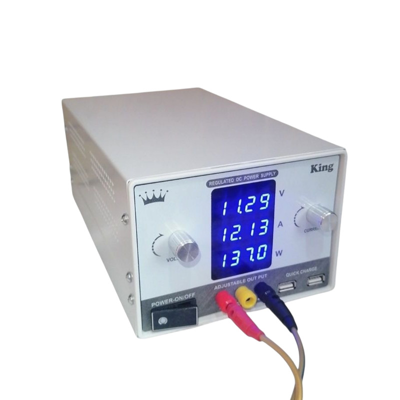منبع تغذیه الکتریکی کینگ 30 ولت 5 آمپر مدل ATM-3010