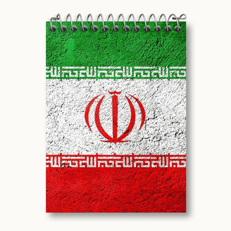 دفتر یادداشت 50 برگ خندالو مدل پرچم ایران کد 23948