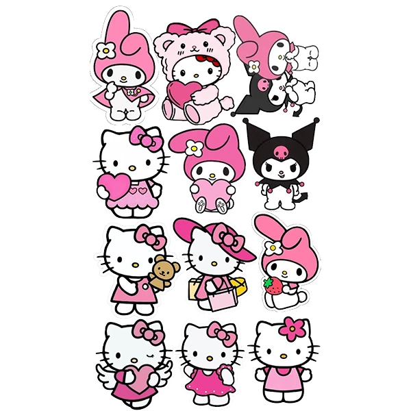  استیکر پارچه و لباس پاد آفرین طرح ملودی کرومی کیتی کد 471