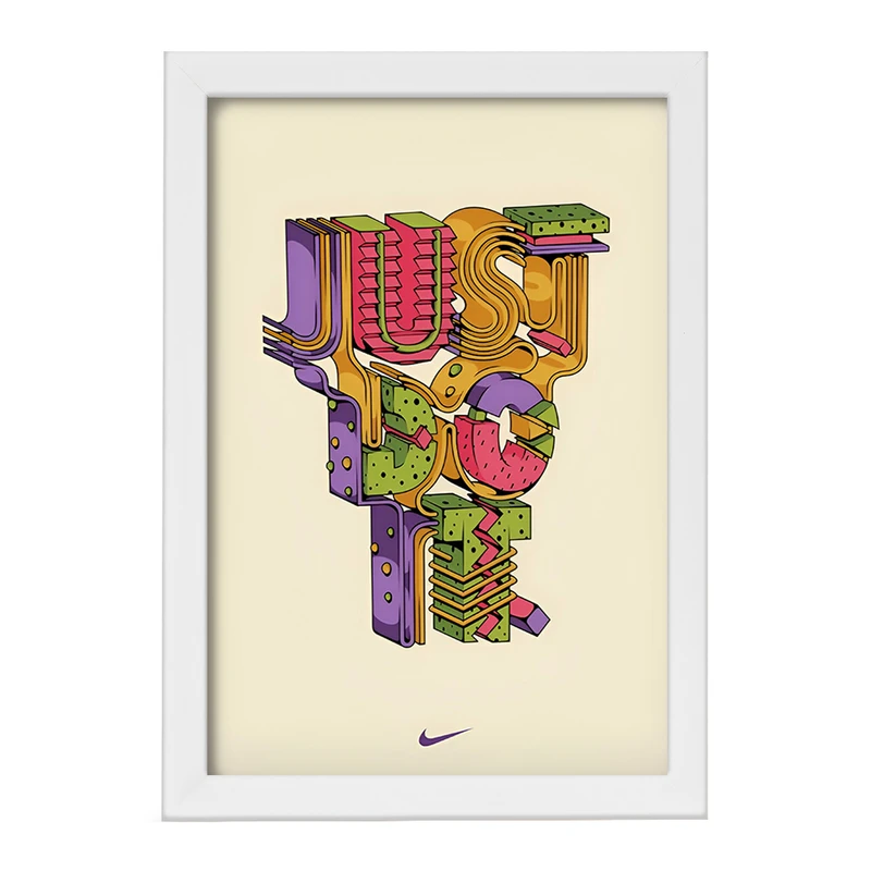 تابلو خندالو مدل Just Do It کد F9729