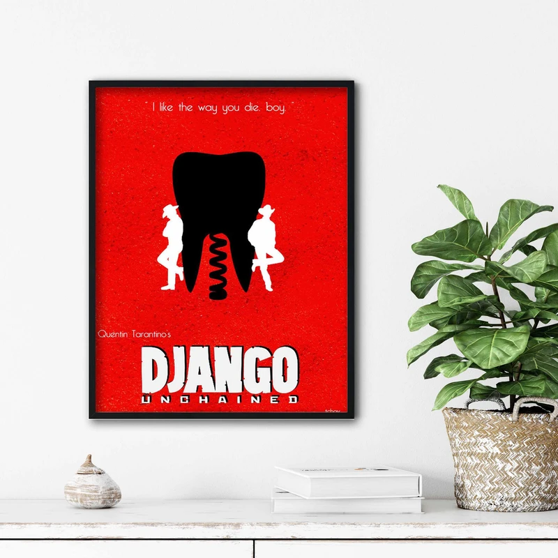 تابلو آتریسا طرح پوستر فیلم Django مدل ATm132