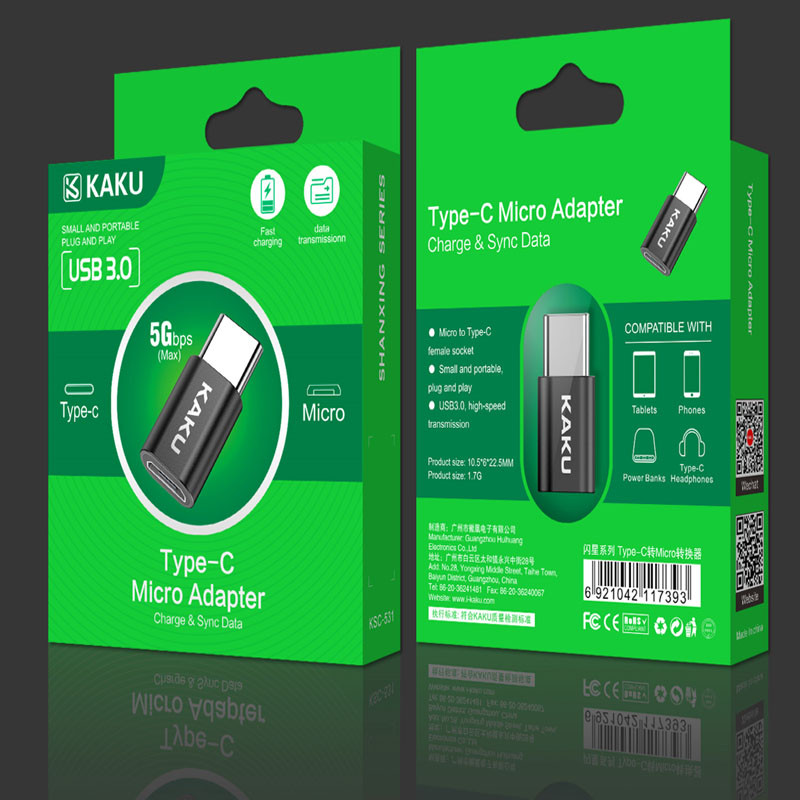 مبدل USB-C به MicroUSB کاکو مدل KSC-531