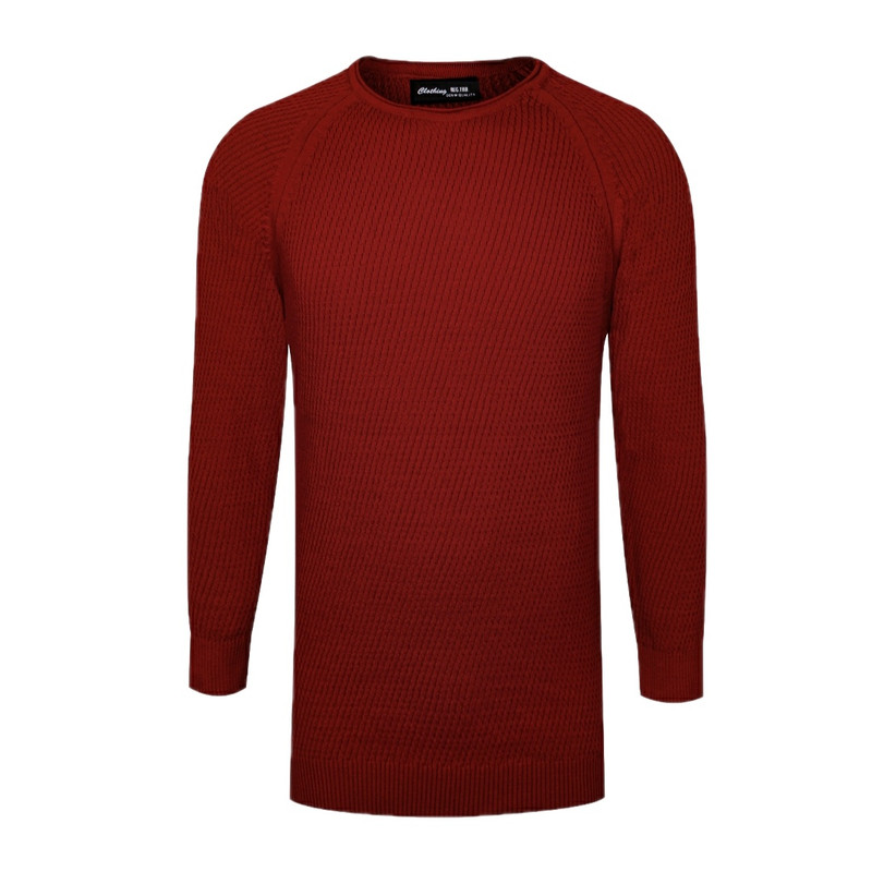 پلیور یقه گرد مردانه مدل رگلان