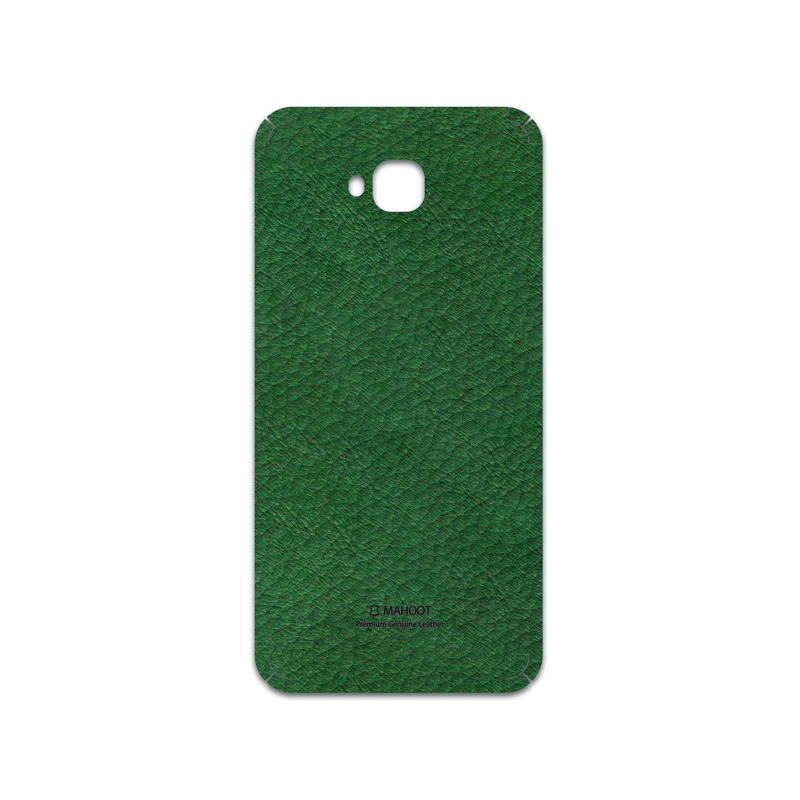 برچسب پوششی ماهوت مدل Green-Leather مناسب برای گوشی موبایل ایسوس Zenfone 4 Selfie