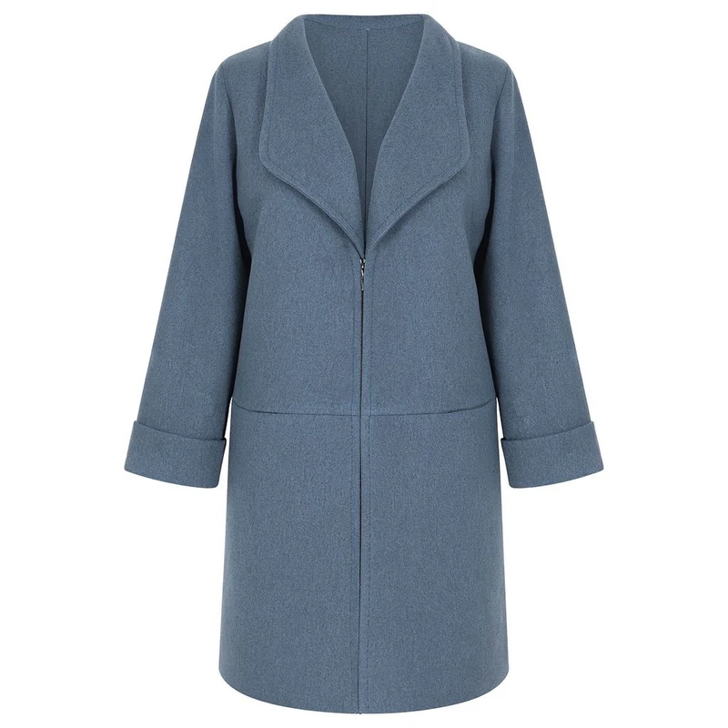 پالتو زنانه مدل فوتر یقه ام کد 450-17