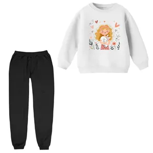 ست سویشرت و شلوار راحتی بچگانه مدل دخترک کد 24 