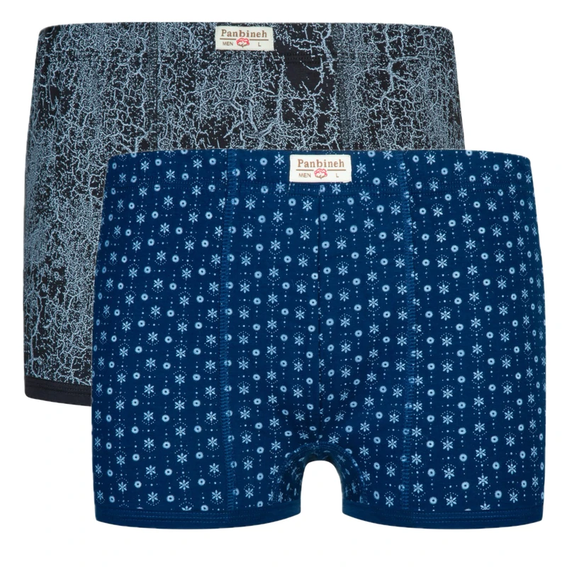 شورت نیم‌پا مردانه پنبینه مدل نخ پنبه خالص بسته 2 عددی