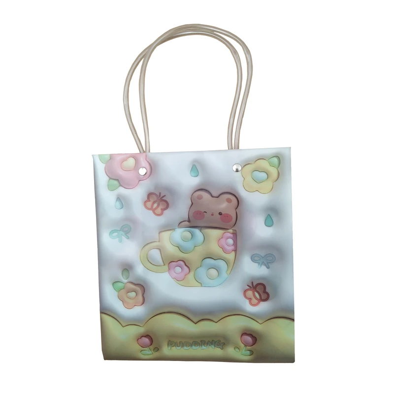 پاکت هدیه مدل کادو تولد کد 3D_Teacup Bear بسته سه عددی